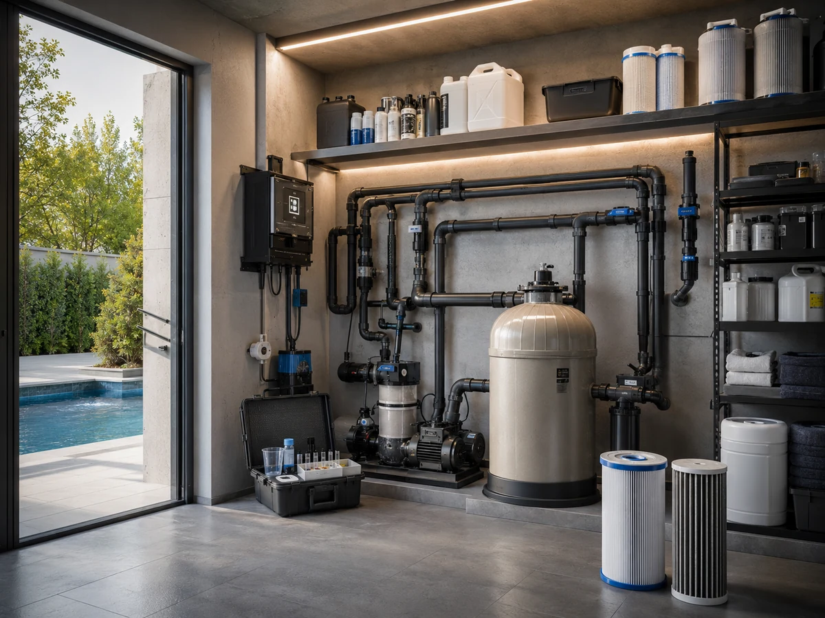 Service and water routine
